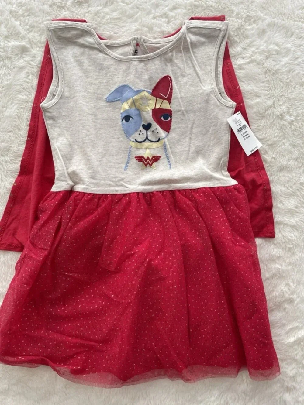 SALE! NWT GAP DC Kids Girls Sleeveless Wonder Dog Dress Size 3T